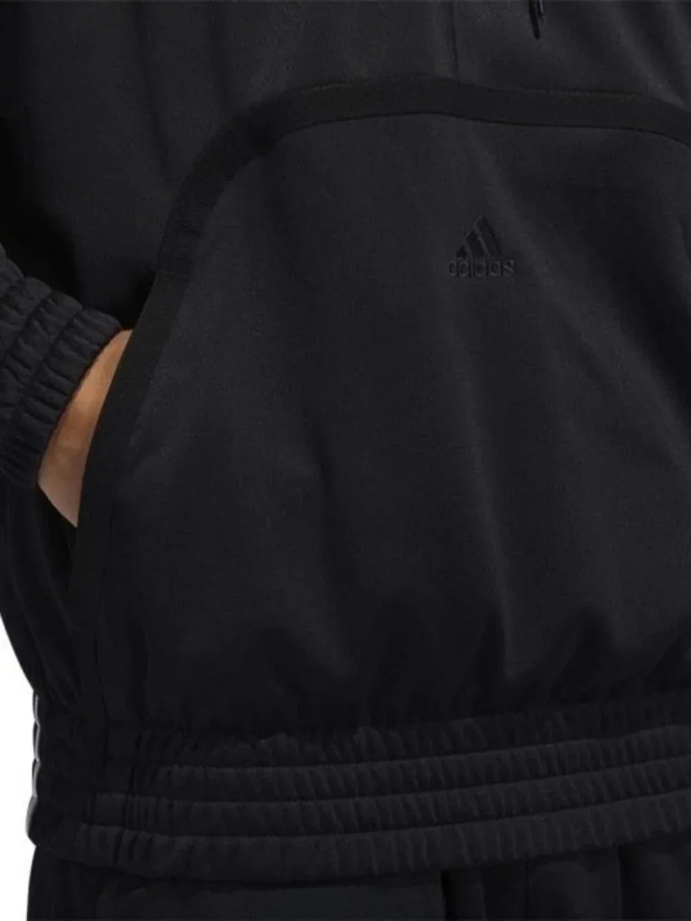 adidas Cross Up 365 Hoodie- Men's Basketball - Black - FR0946 Size 2XL